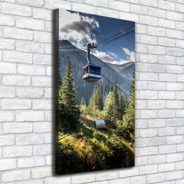 Quadro su tela canvas verticale Montagne russe