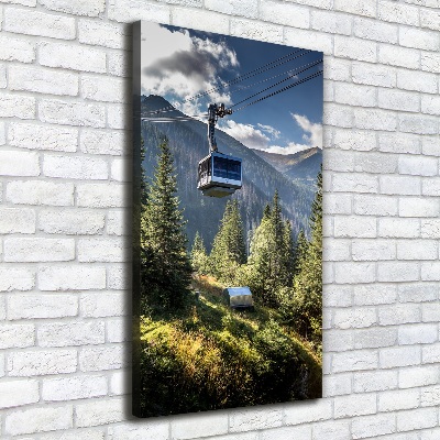 Quadro su tela canvas verticale Montagne russe