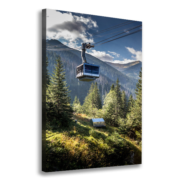 Quadro su tela canvas verticale Montagne russe