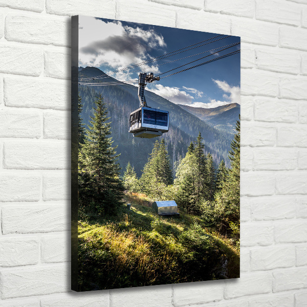 Quadro su tela canvas verticale Montagne russe