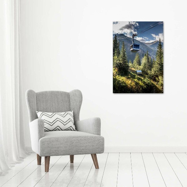 Quadro su tela canvas verticale Montagne russe