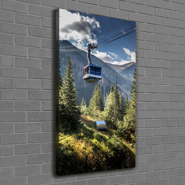 Quadro su tela canvas verticale Montagne russe