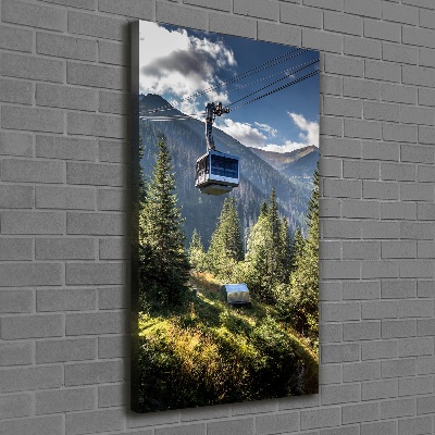Quadro su tela canvas verticale Montagne russe