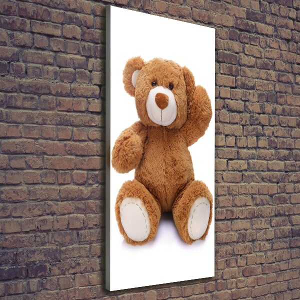 Quadro su tela canvas verticale Orsacchiotto di peluche