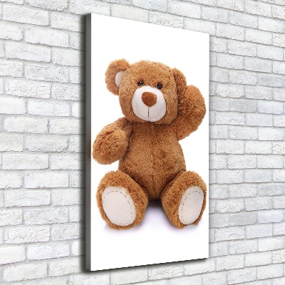Quadro su tela canvas verticale Orsacchiotto di peluche