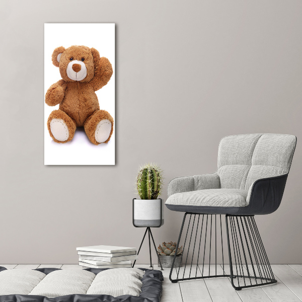 Quadro su tela canvas verticale Orsacchiotto di peluche