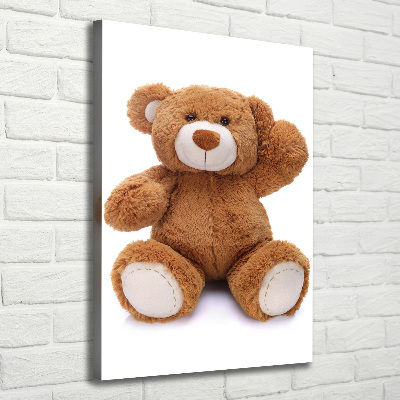 Quadro su tela canvas verticale Orsacchiotto di peluche