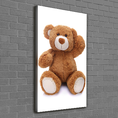 Quadro su tela canvas verticale Orsacchiotto di peluche