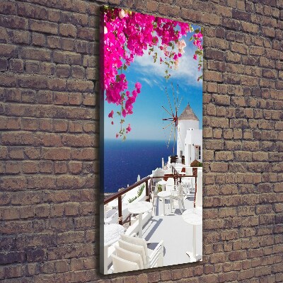 Quadro foto su tela verticale Santorini, Grecia