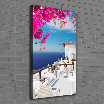 Quadro foto su tela verticale Santorini, Grecia