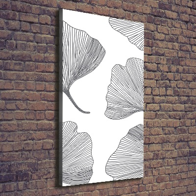 Stampa quadro su tela verticale Ginkgo