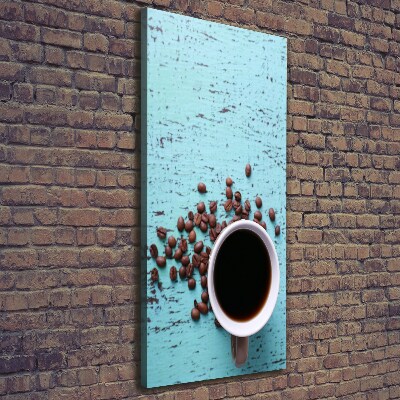 Stampa quadro su tela verticale Una tazza di caffè