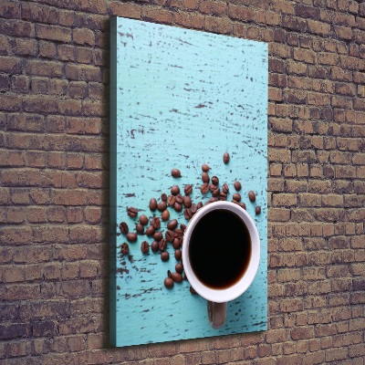 Stampa quadro su tela verticale Una tazza di caffè