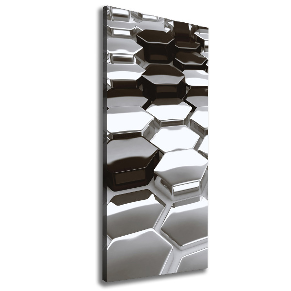 Quadro su tela canvas verticale Astrazione 3D