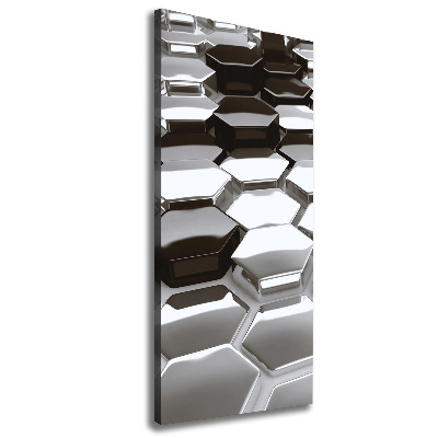 Quadro su tela canvas verticale Astrazione 3D