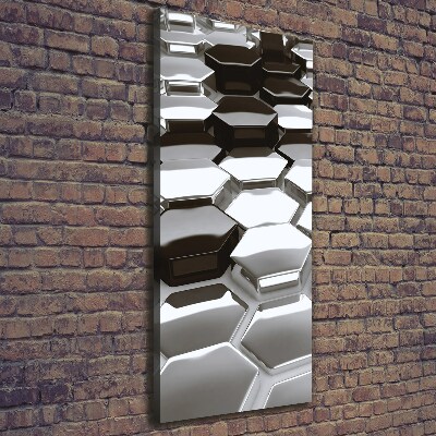 Quadro su tela canvas verticale Astrazione 3D