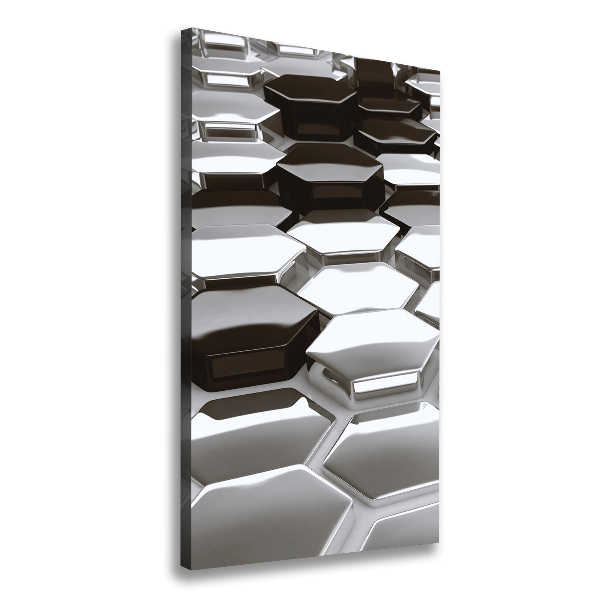 Quadro su tela canvas verticale Astrazione 3D