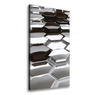 Quadro su tela canvas verticale Astrazione 3D