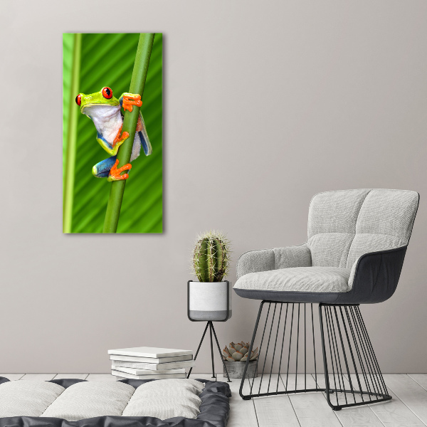 Quadro foto su tela verticale Rana arboricola europea