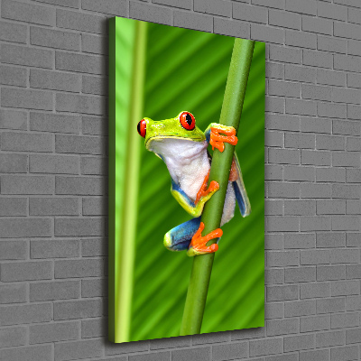Quadro foto su tela verticale Rana arboricola europea