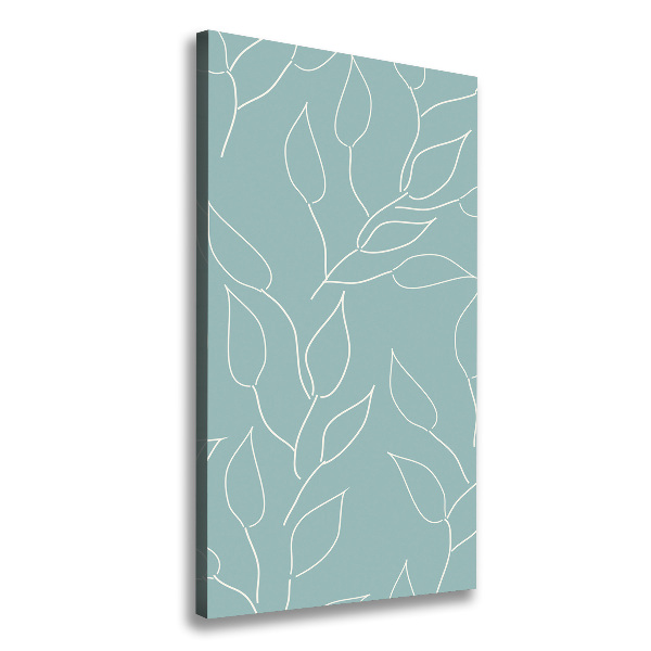 Quadro foto su tela verticale Foglie