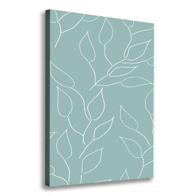 Quadro foto su tela verticale Foglie