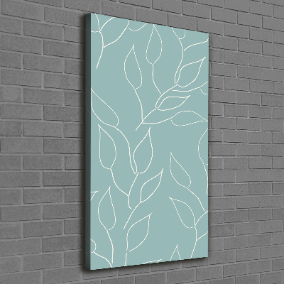 Quadro foto su tela verticale Foglie