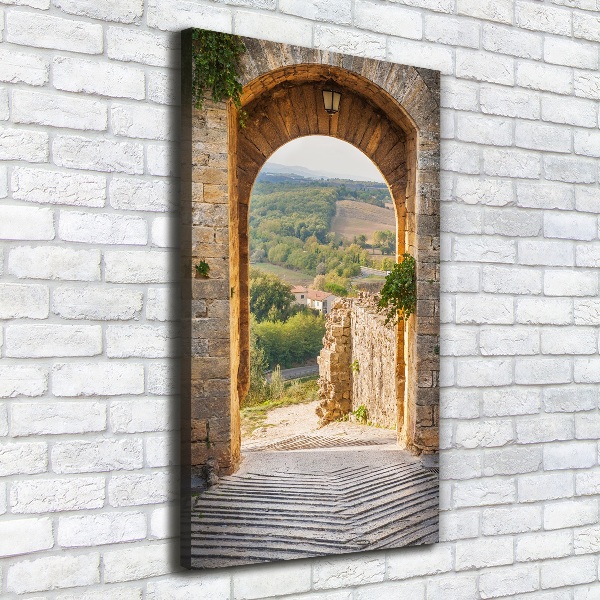 Quadro foto su tela verticale Toscana, Italia