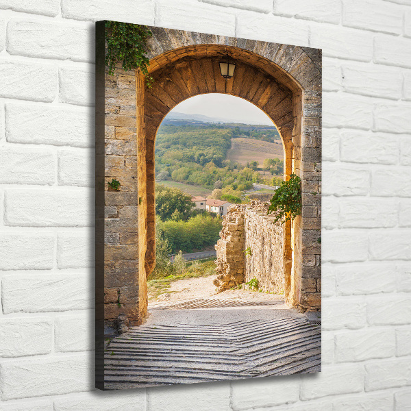 Quadro foto su tela verticale Toscana, Italia