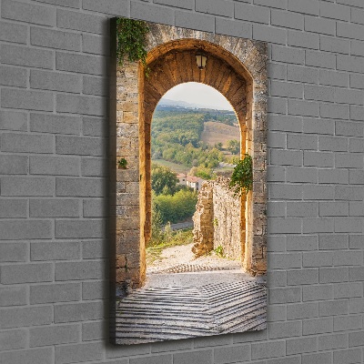 Quadro foto su tela verticale Toscana, Italia
