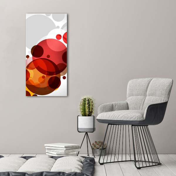 Quadro foto su tela verticale Astrazione del cerchio