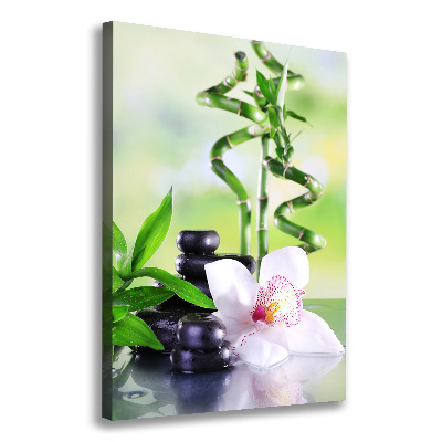 Stampa quadro su tela verticale Bambù