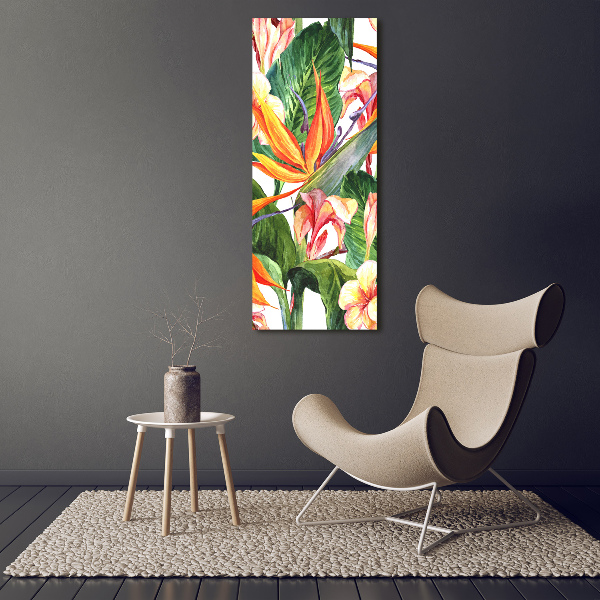 Quadro su tela canvas verticale Modello hawaiano