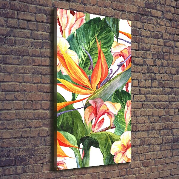 Quadro su tela canvas verticale Modello hawaiano