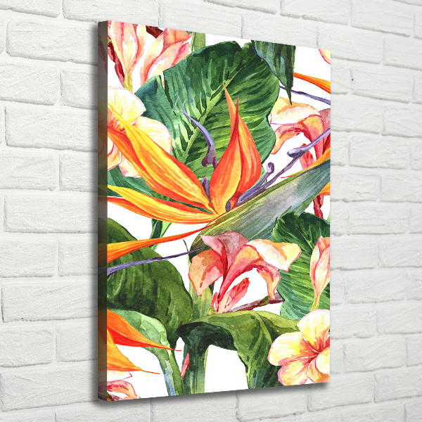 Quadro su tela canvas verticale Modello hawaiano
