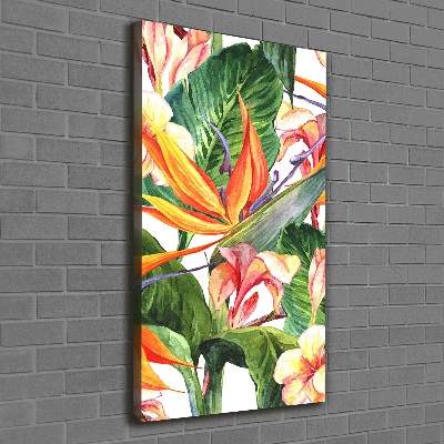 Quadro su tela canvas verticale Modello hawaiano