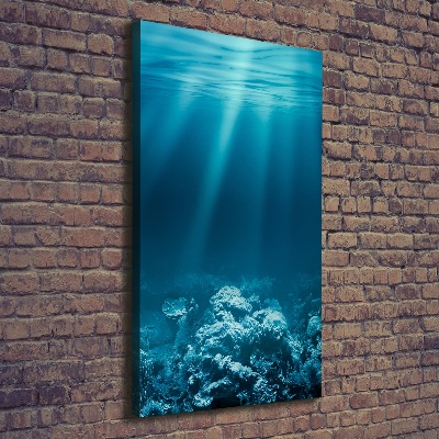 Quadro foto su tela verticale Mondo sottomarino