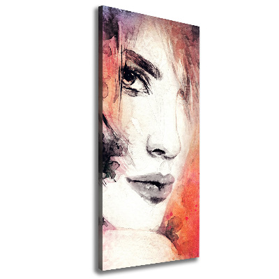 Quadro su tela canvas verticale Donna astratta