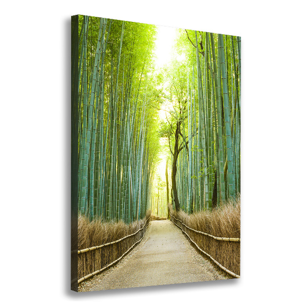 Quadro su tela canvas verticale Foresta di bambù