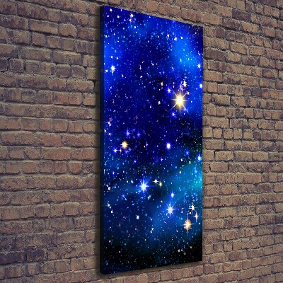 Quadro su tela canvas verticale Cielo stellato