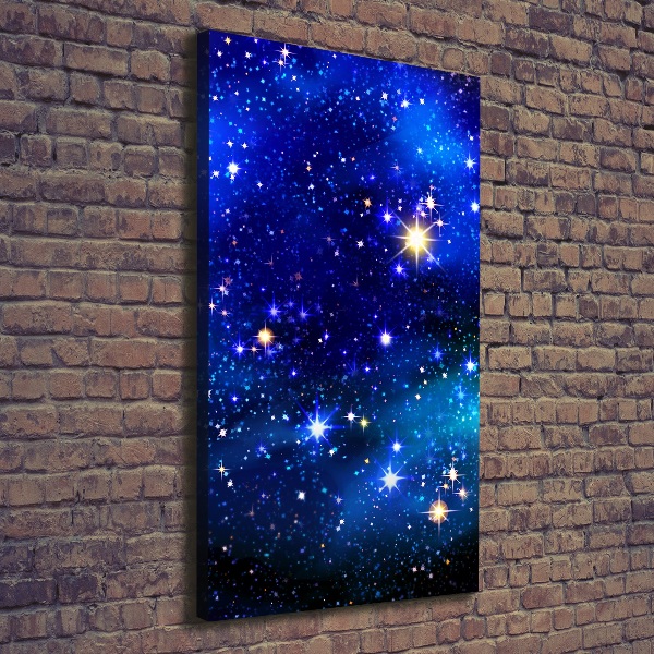 Quadro su tela canvas verticale Cielo stellato