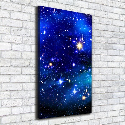 Quadro su tela canvas verticale Cielo stellato