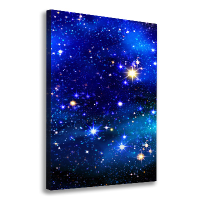 Quadro su tela canvas verticale Cielo stellato