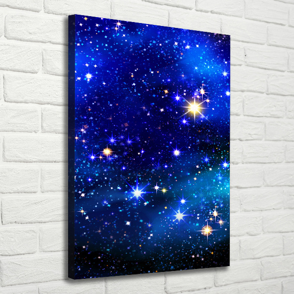 Quadro su tela canvas verticale Cielo stellato