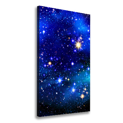 Quadro su tela canvas verticale Cielo stellato