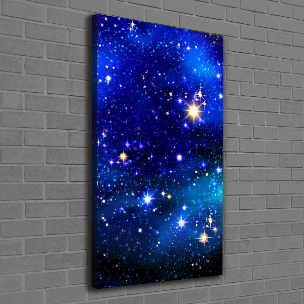 Quadro su tela canvas verticale Cielo stellato