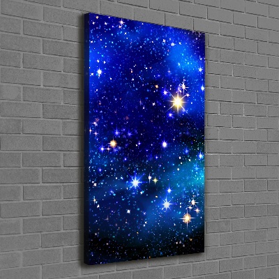 Quadro su tela canvas verticale Cielo stellato