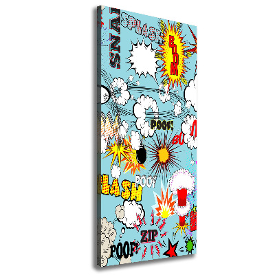 Stampa quadro su tela verticale Fumetti
