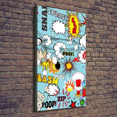 Stampa quadro su tela verticale Fumetti