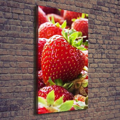 Stampa quadro su tela verticale Fragole